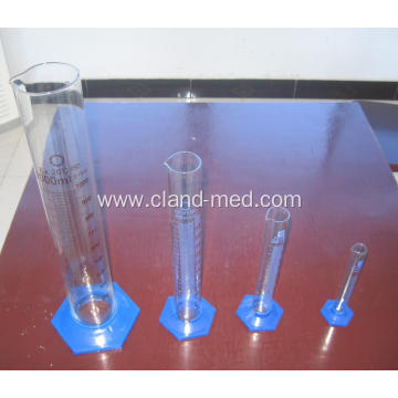 Measuring Cylinder with Plastic Hexagonal Base with Spout Graduated